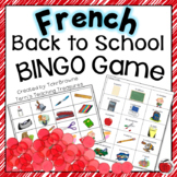French  Back To School Bingo Game