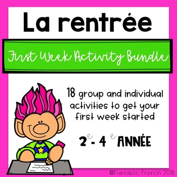 Preview of French Back to School First weeek Bundle (La rentrée)