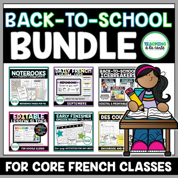 Preview of French Back-to-School BUNDLE | La Rentrée