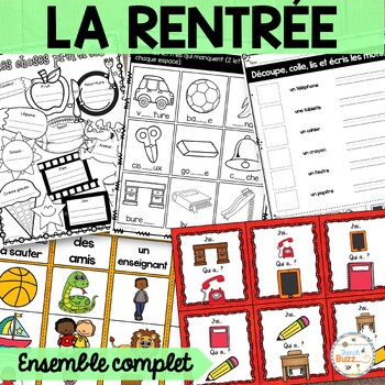 Preview of French Back to School Bundle - Rentrée scolaire - Ensemble complet