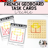 French Back to School Geoboard Task Cards | French Math Ce