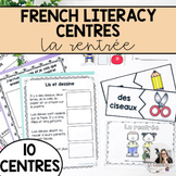French Back to School Literacy Centres | Les centres de li