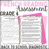 French Back to School NO PREP Activities: Grade 4 Reading 