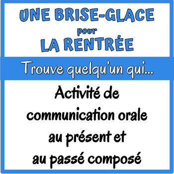 Preview of French Back to School Oral Activity - Activité orale brise-glace pour la rentrée
