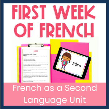 Preview of French Back to School Unit for Beginners | First Week of FSL Activities