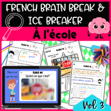 French Back-to-school Ice breaker Brain break Picture gues