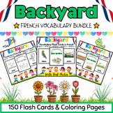 French Backyard Coloring Pages & Flashcards BUNDLE for Kid