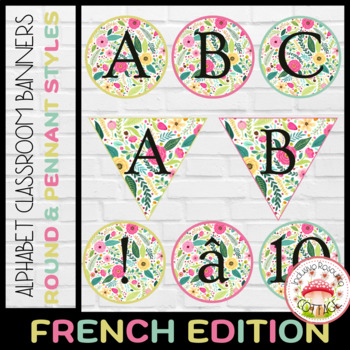 French Banner For The Classroom I Alphabet I Pennants I French Accents ...