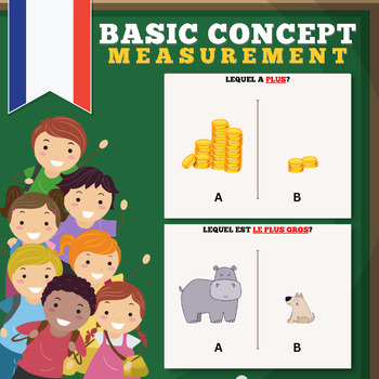 Preview of French Basic Concepts : 5 types of Measurement Task Cards