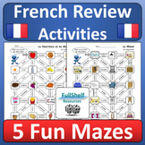 French Basics Vocabulary Review Activities Fun Printable M