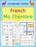 French Bedroom Vocabulary - Ma Chambre - activities, puzzl