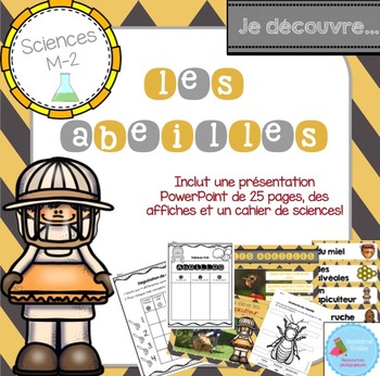 Preview of French Bee science unit/ Les abeilles {sciences}
