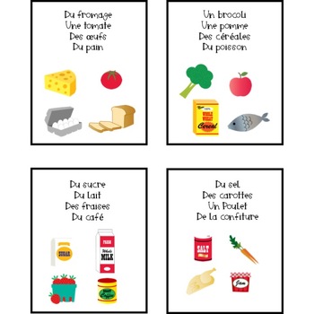 French Beginner - Le jeu du Supermarché - Food Vocabulary Game | TpT
