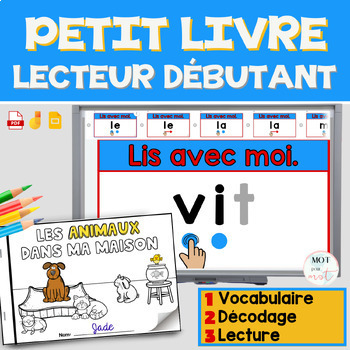 Preview of French Beginning Emergent Readers Book | Livre lecteurs débutants Animaux 