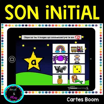 Preview of French Beginning Sound - BOOM Cards | Son initial des mots - Cartes BOOM