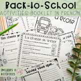French Back-to-School Activities Booklet - Activités pour 