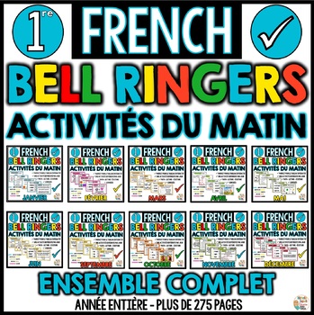 Preview of French Bell Work - Morning Work - French Bell Ringers - Activités du matin
