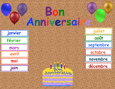 French Birthday Bulletin Board