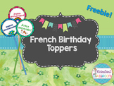 French Birthday Gift Toppers - Joyeux anniversaire!