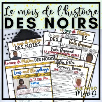 Preview of French Black History Month Activities - Celebrating Black Francophone Excellence