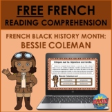 French Black History Month Reading Comprehension: Bessie C