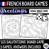 French Board Game Greetings Jeu de Societe Les Salutations Doodle Theme