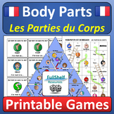 French Body Parts Fun Games Les Parties du Corps Parts of 