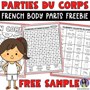 Preview of French Body Parts Unit FREEBIE | Les Parties du Corps Gratuit