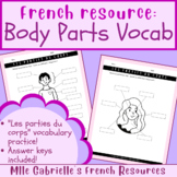 French Body Parts Vocabulary Practice