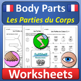 French Body Parts Worksheets and Puzzles Les Parties du Co