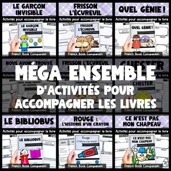 Preview of French Book Companion Read-Aloud Literacy Activities for Stories : MÉGA BUNDLE