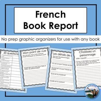 Preview of French Book Report / Compte rendu de lecture
