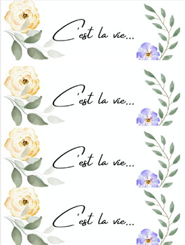 Preview of French Bookmarks