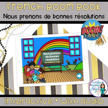 Preview of French Boom Book:  Bonne année!  Nous prenons de bonnes résolutions