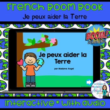 Preview of French Boom Book: Le Jour de la Terre French Earth Day Digital Reader