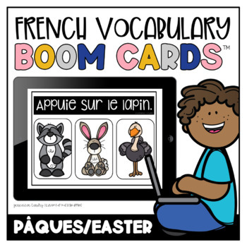Preview of French Boom Cards™ Le vocabulaire de Pâques 