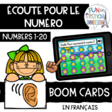 French Boom Cards - Listening for Numbers 1-20