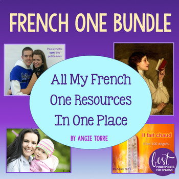 Preview of French 1 Curriculum Bundle All My French 1 Resources in One Place