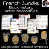 French Bundle: Black History Artist Biography Templates, G