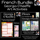 French Bundle: Georgia O'Keeffe Art Activities, Online Lea