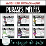French Scrambled Sentences BUNDLE - les phrases mêlées - Ensemble