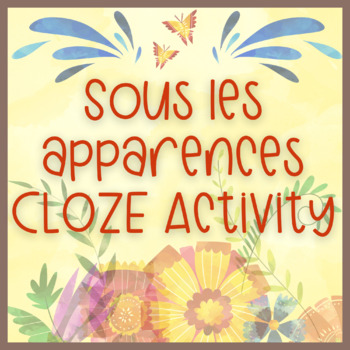 Preview of French CLOZE Listening Activity - «Sous les apparences» (Encanto) NO PREP!