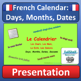 French Calendar Days Months Dates Presentation Le Calendri