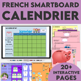 French Calendar Math Morning Meeting Interactive SMARTBoar