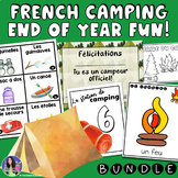 French Camping Theme Week BUNDLE | French End of Year Celebration