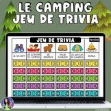 French Camping Trivia Game Show | French End of Year Game