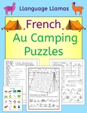 French Camping Vocab Puzzles