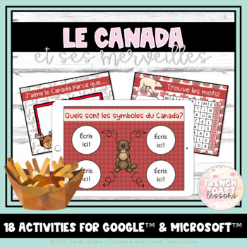 Preview of French Canada Day Digital Activities | Le Canada