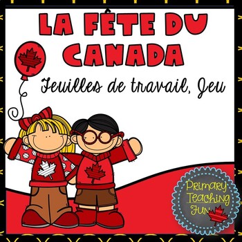 Preview of French Canada Day Freebie, worksheets and game