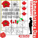 French Canadian Remembrance day collaborative poster Color